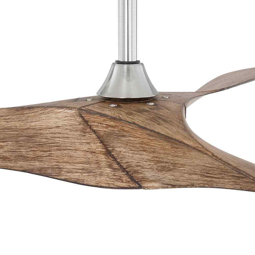 Home Decorators Wesley 52 in. Indoor/Outdoor Brushed Nickel DC Motor Ceiling Fan