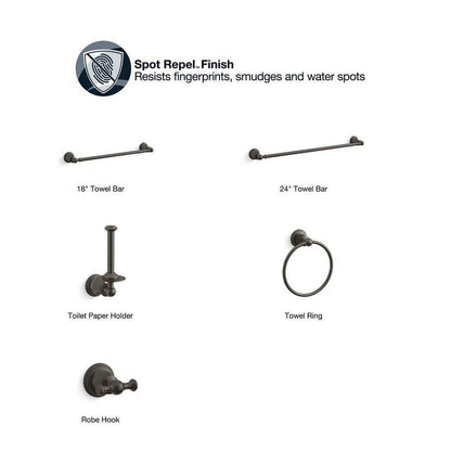 KOHLER Capilano 4 in. Centerset 2-Handle Bathroom Faucet in Oil-Rubbed Bronze
