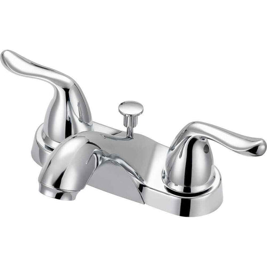 Glacier Bay Constructor 4 in. Centerset 2-Handle Bathroom Faucet in Chrome