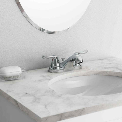Glacier Bay Constructor 4 in. Centerset 2-Handle Bathroom Faucet in Chrome