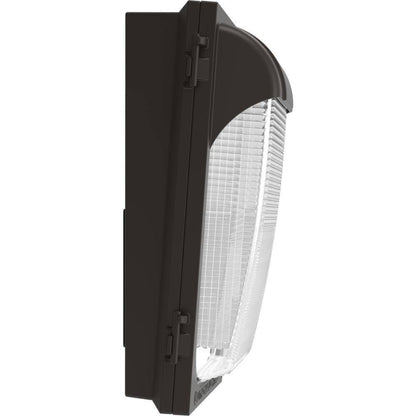 Lithonia Lighting 100-Watt Equivalent Integrated LED Dark Bronze Wall Pack Light