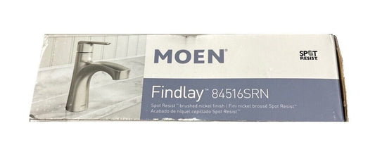 MOEN Findlay Single-Handle Single-Hole Bathroom Faucet Brushed Nickel