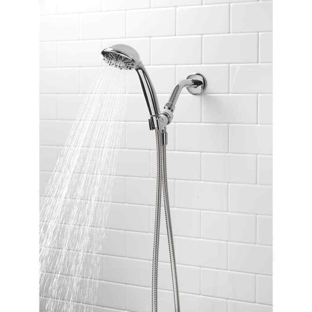 Glacier Bay 1-Spray Wall Mount Handheld Shower Head 1.8 GPM in Chrome