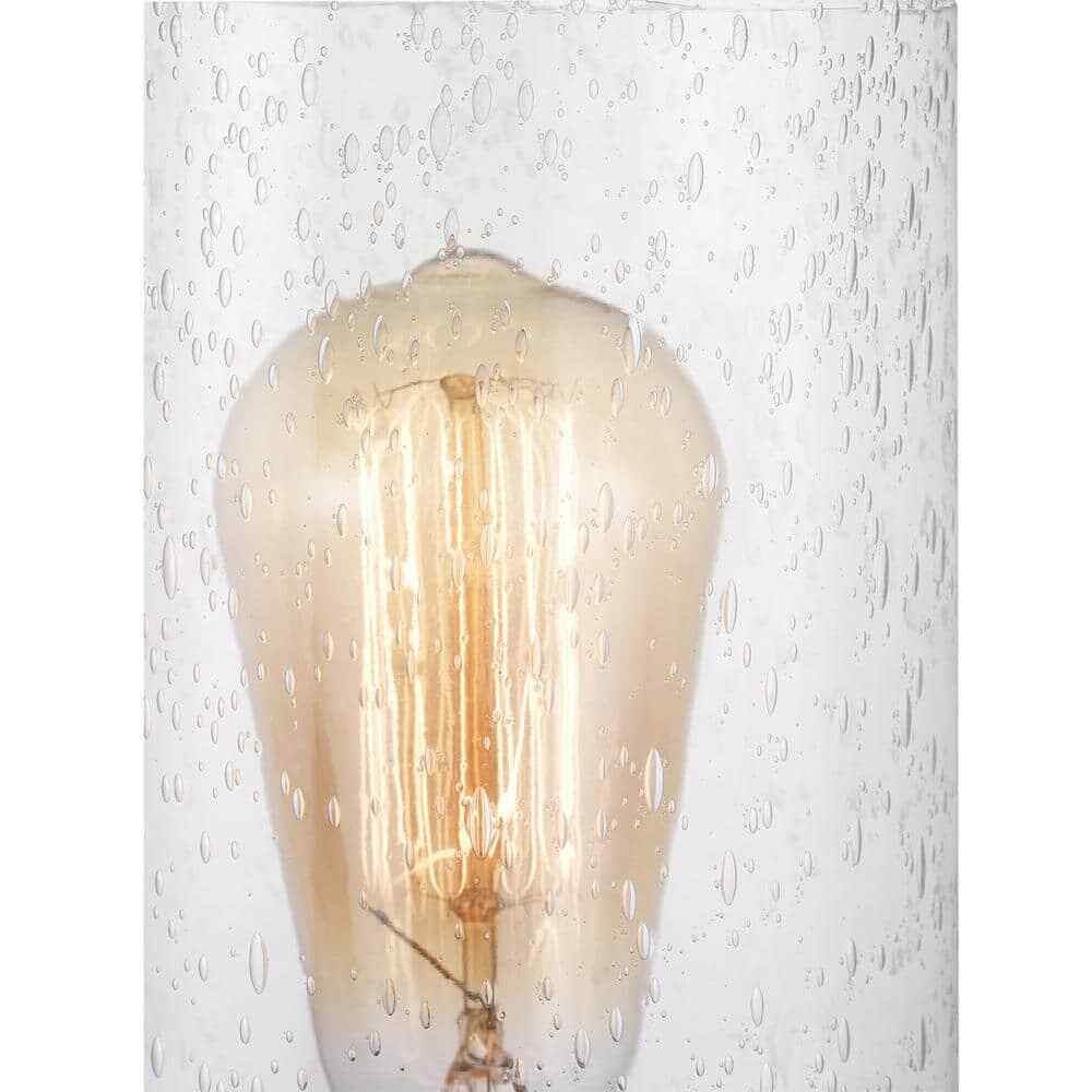 Hampton Bay Boswell Quarter 33 in. 4-Light Brushed Nickel Farmhouse Vanity Light