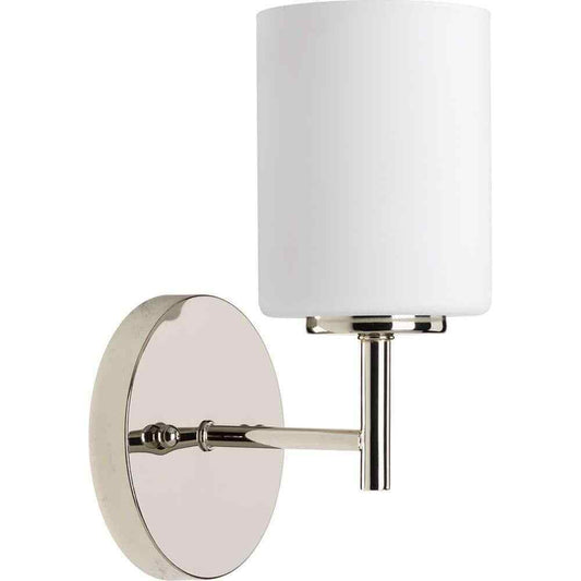 Progress Lighting Replay Collection 1-Light Polished Nickel Vanity Wall Light