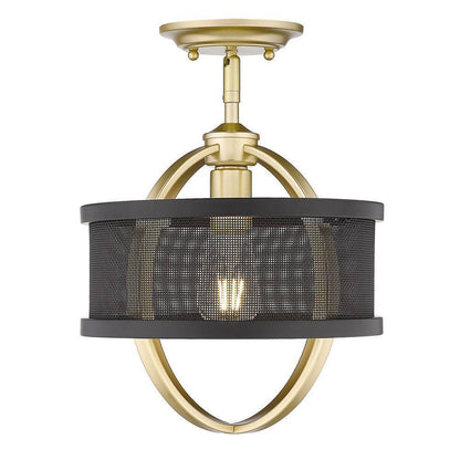 Golden Lighting Colson 1-Light Olympic Gold Mini Pendant