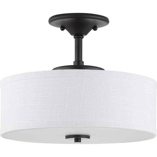 Progress Lighting Inspire Collection Graphite Integrated LED Semi-Flush Mount