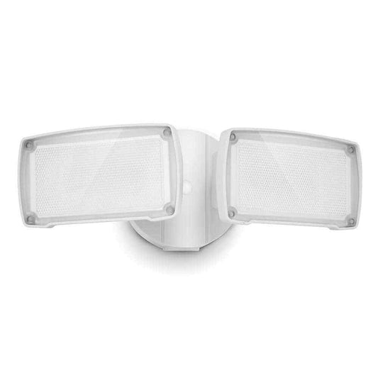 LUTEC 2-Head 300Watt Equivalent Integrated LED White Outdoor Security Area Light