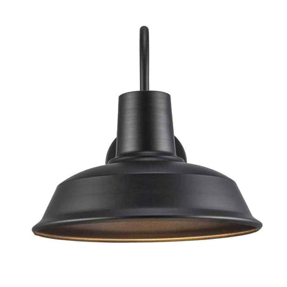 Bel Air Lighting Tacoma 1-Light Black Farmhouse Outdoor Barn Light Wall Sconce