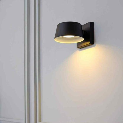 Globe Electric Maisel Matte Black Indoor/Outdoor Integrated LED Wall Sconce