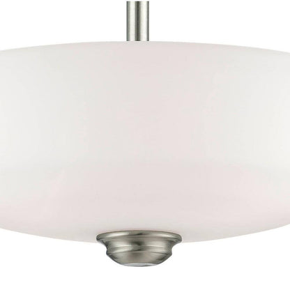 Millennium Lighting Cimmaron 2-Light Satin Nickel Semi Flush Mount