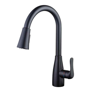 Glacier Bay McKenna Single-Handle Pull-Down Sprayer Kitchen Faucet Matte Black