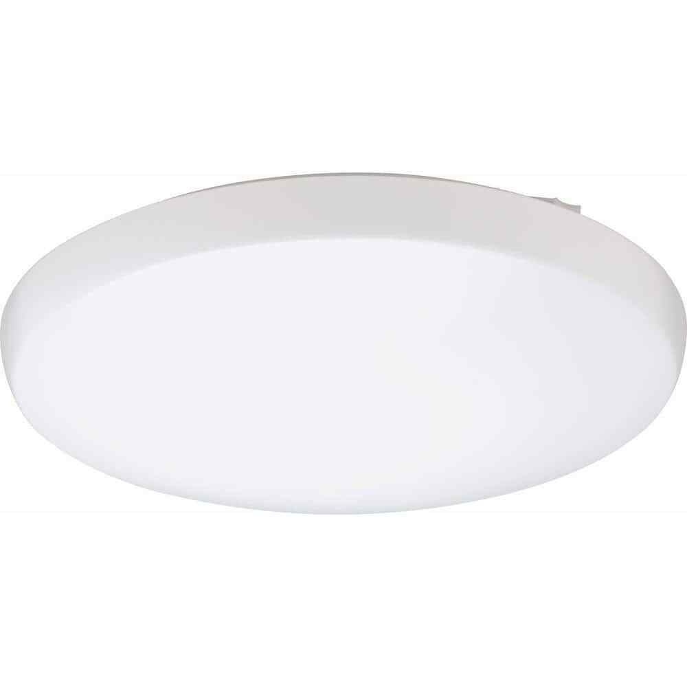 Lithonia Lighting Low Profile Round 20 in. White LED Flush Mount Light Fixture