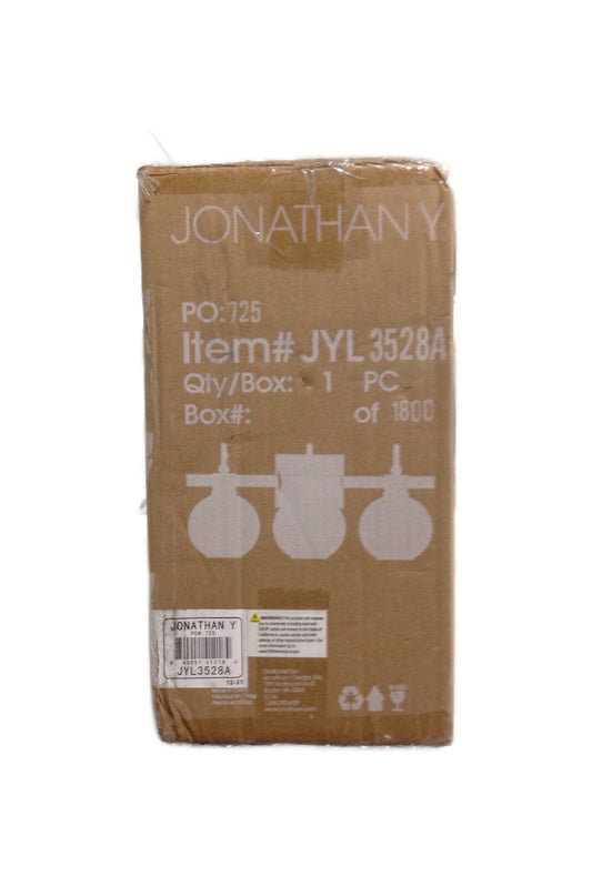 JONATHAN Y Marais 21.5 in. 3-Light Rustic Vintage LED Vanity Light