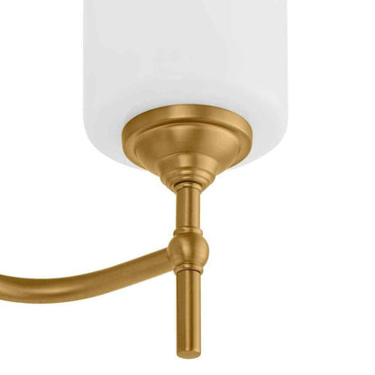 Home Decorators Ayelen 4-Light Matte Brass Modern Bathroom Vanity Light