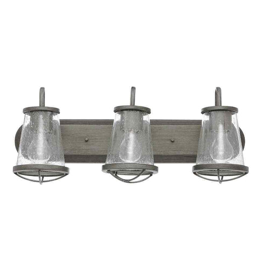 Home Decorators Georgina 24 in. 3-light Weathered Iron Industrial Indoor Vanity