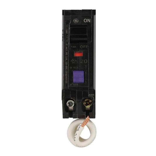 GE Q-Line 20 Amp Single-Pole Dual Function Arc Fault/GFCI Breaker THQL1120DFP