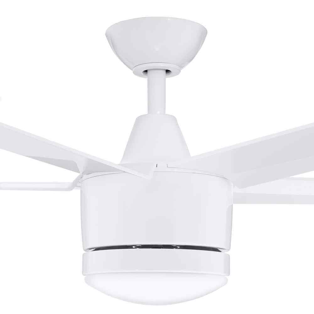 Home Decorators Merwry 48 in. LED Indoor White Ceiling Fan w/ Light Kit + Remote