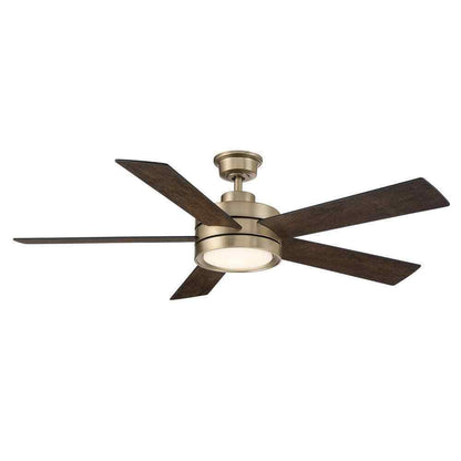 Home Decorators Baxtan 56 in. LED Indoor Gold Ceiling Fan