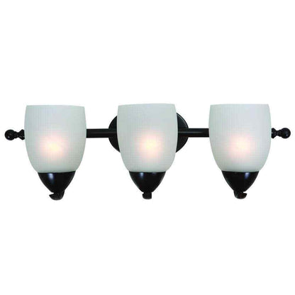 Yosemite Home Decor Mirror Lake 3-Light Oil Rubbed Bronze Bathroom Vanity Light