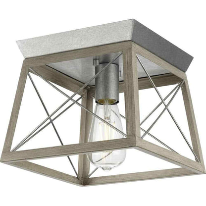 Progress Lighting Briarwood Collection 1Light Bleached Oak Kitchen Ceiling Light