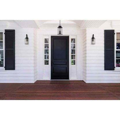 Progress Lighting Squire Collection 1-Light Black Outdoor Small Wall Lantern