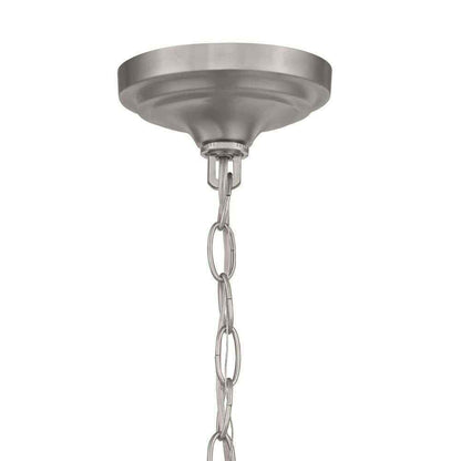 Hampton Bay Belvedere Park Brushed Nickel Pendant Hanging Light