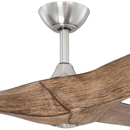 Home Decorators Wesley 52 in. Indoor/Outdoor Brushed Nickel DC Motor Ceiling Fan