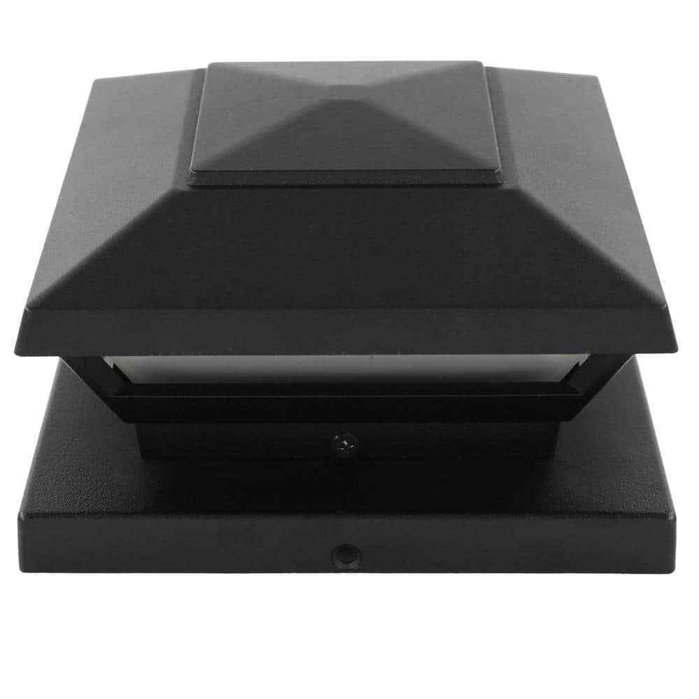 Hampton Bay Low Voltage Black Integrated LED 4x4 and 6x6 Deck Post Light 62944