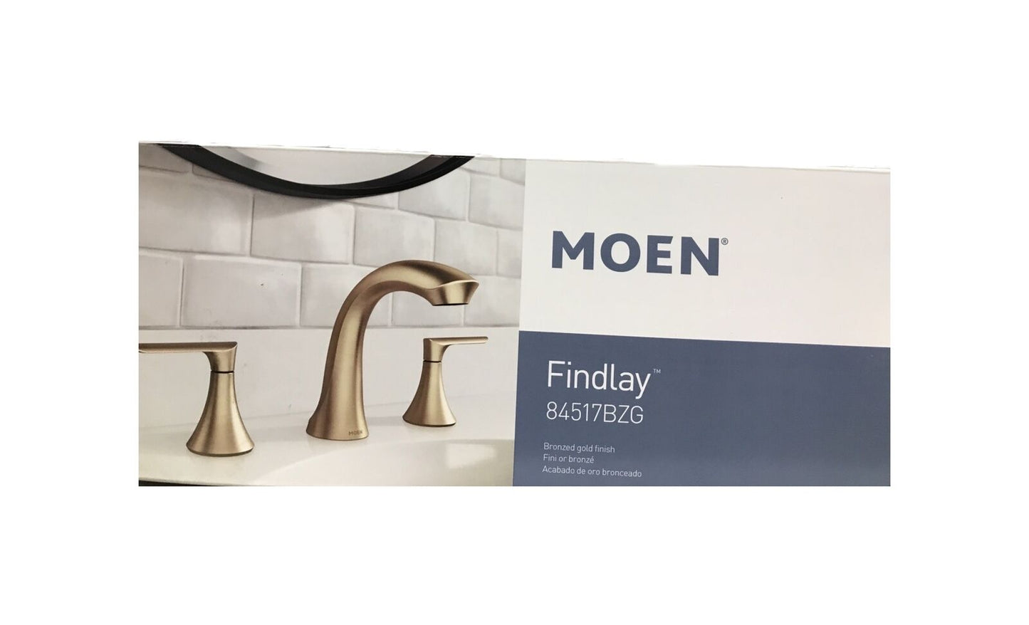 MOEN Findlay 8 in. 2-Handle Bathroom Faucet in Bronzed Gold Valve Included