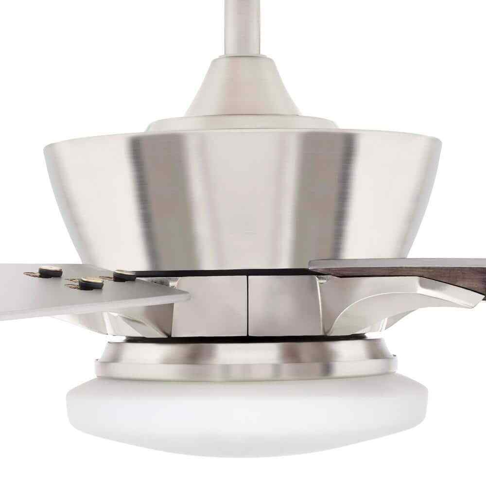 Home Decorators Bergen 52 in. LED Uplight Brushed Nickel Ceiling Fan