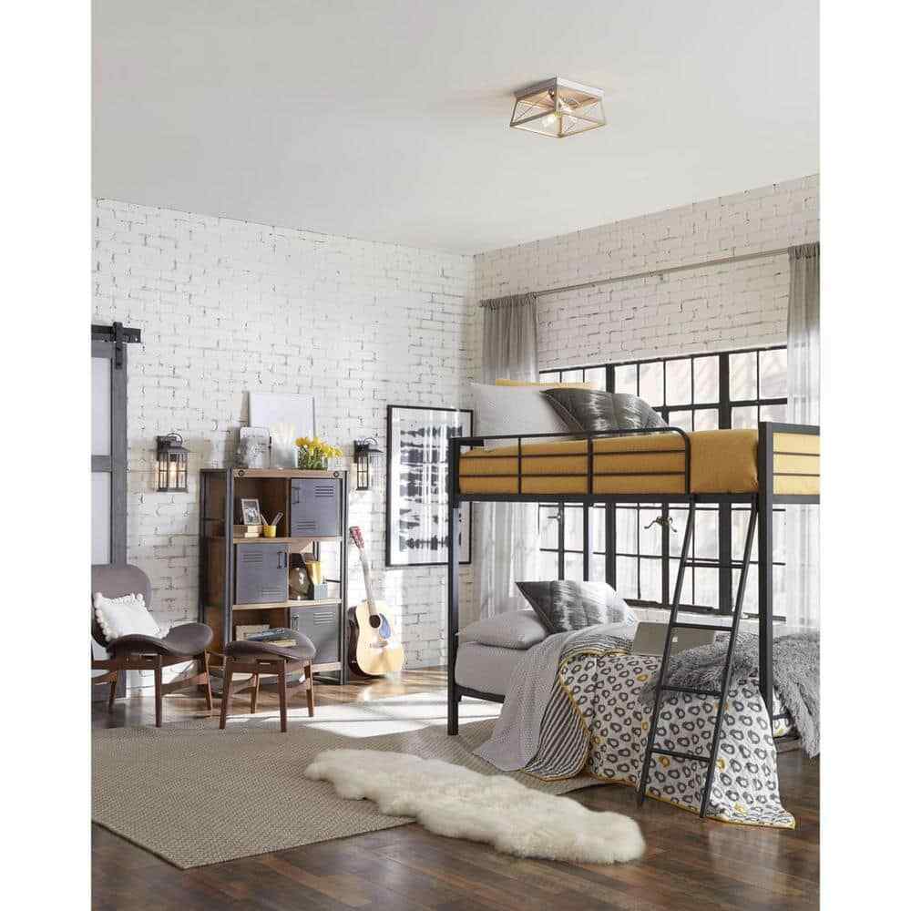 Progress Lighting Briarwood 2-Light Kitchen Farmhouse Ceiling Light Flush Mount