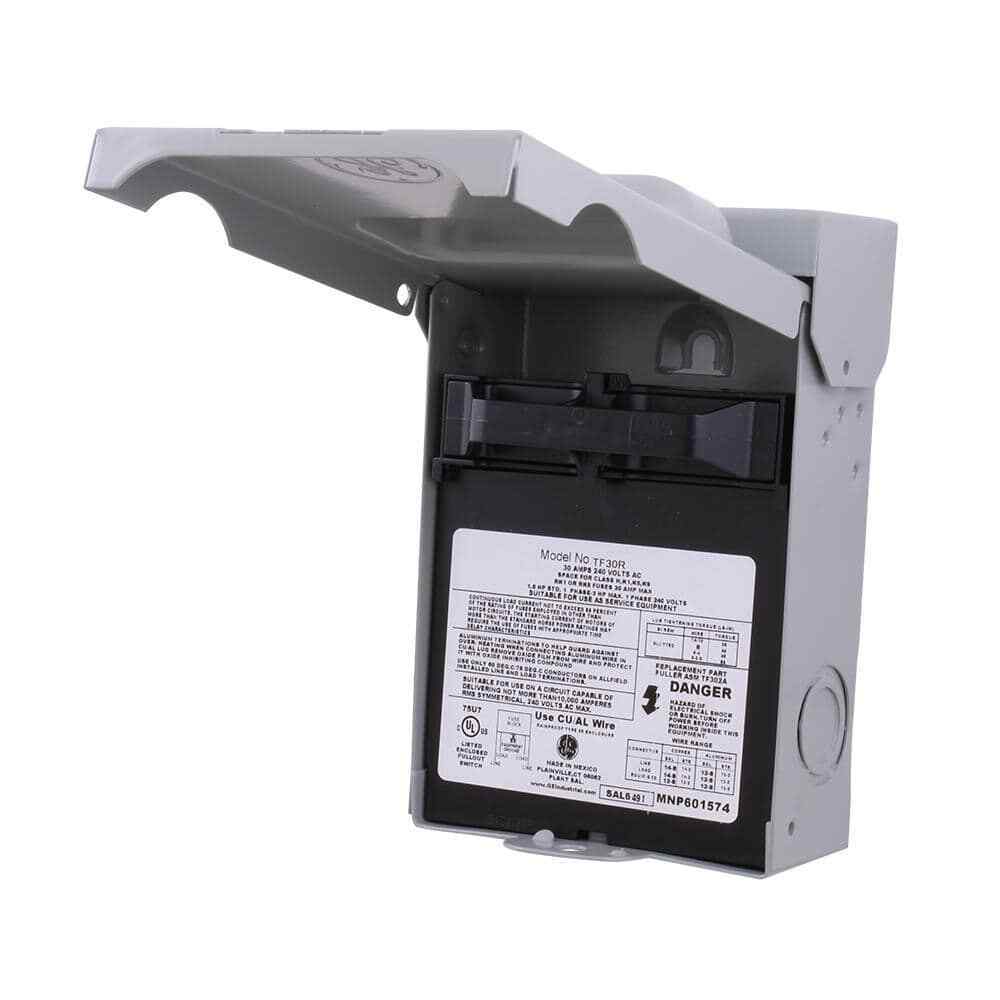 GE 30-Amp 120/240-Volt Fused AC Disconnect TF30RCP