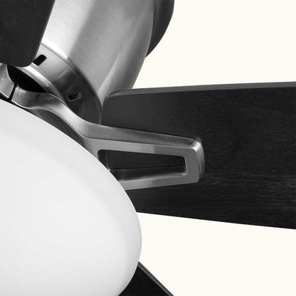 Hampton Bay Melrose 52 in Indoor LED Brushed Nickel Hugger Dry Rated Ceiling Fan