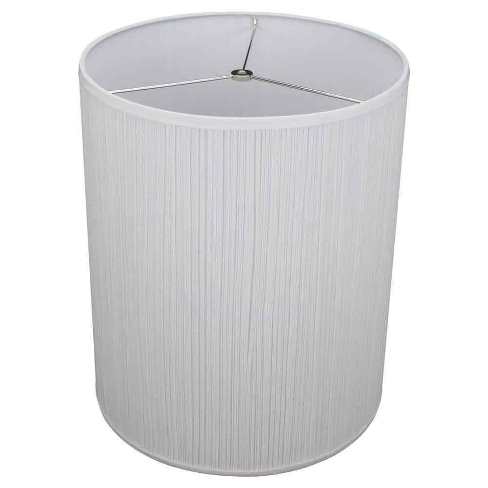 Pleated Mushroom White Drum Lamp Shade 14x14x17
