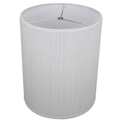 Pleated Mushroom White Drum Lamp Shade 14x14x17