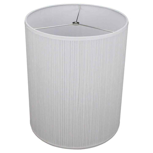 Pleated Mushroom White Drum Lamp Shade 14x14x17