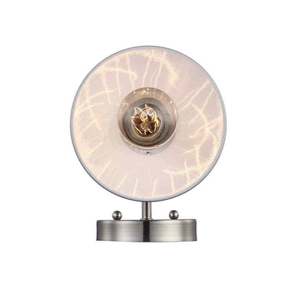 Hampton Bay Glenhurst 1-Light Brushed Nickel Indoor Wall Sconce w/ Metal Shade