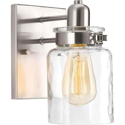 Progress Lighting Calhoun 5 in. 1-Light Brushed Nickel Farmhouse Vanity Light
