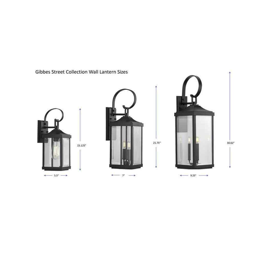 Progress Lighting Gibbes Street Antique Bronze Clear Beveled Glass Wall Light