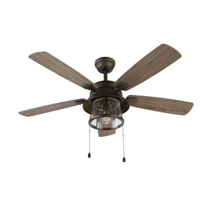 Home Decorators Shanahan 52 in. Indoor/Outdoor LED Bronze Ceiling Fan