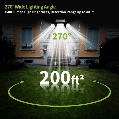 Pinegreen Lighting Integrated LED Black120-Degree Solar Motion Activated Light