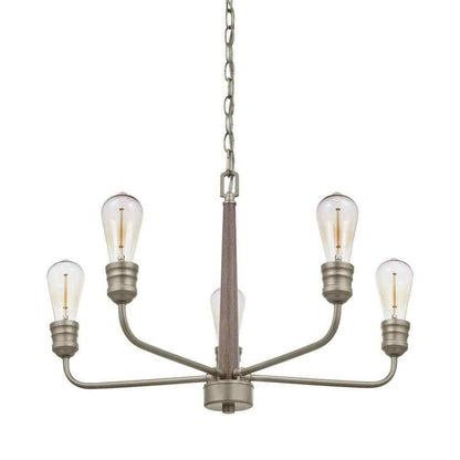 Home Decorators Palermo Grove 24 in. 5-Light Antique Nickel Coastal Chandelier