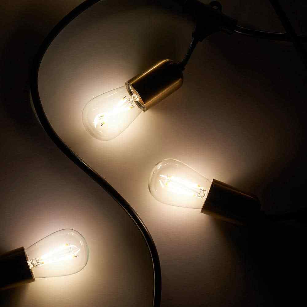 Brightech Ambience Glow 15-Light 48 ft. Outdoor Plug-in LED Hanging String-Light