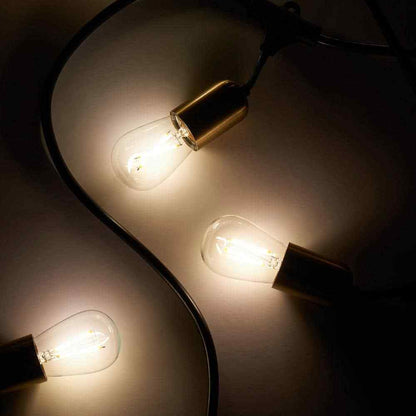 Brightech Ambience Glow 15-Light 48 ft. Outdoor Plug-in LED Hanging String-Light