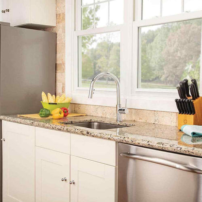 Speakman Neo Single Handle Touchless Pull Down Kitchen Faucet in Matte Black