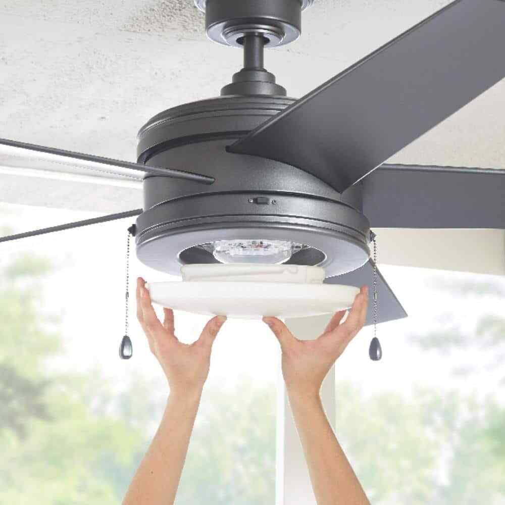 Home Decorators Collection Portwood 60 in. LED Outdoor Natural Iron Ceiling Fan