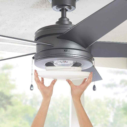 Home Decorators Collection Portwood 60 in. LED Outdoor Natural Iron Ceiling Fan