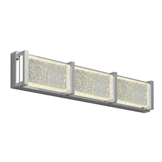 Artika Subway Chrome Modern LED Vanity Light Bar for Bathroom w/ Bubble Glass