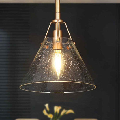 Uolfin Modern Mini Pendant Light 1-Light Gold Kitchen Island Pendant Light